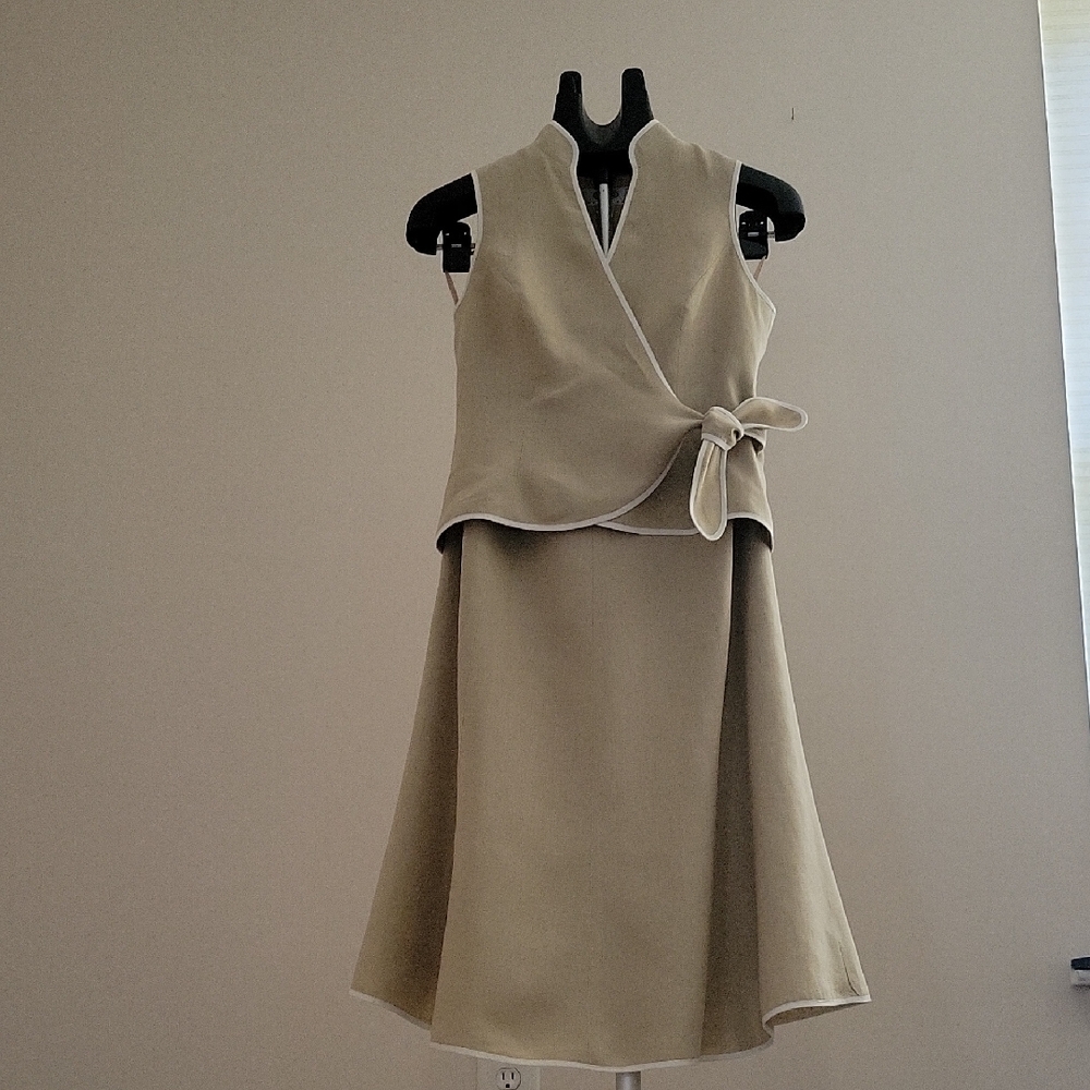 Talbots Fully Lined Linen Skirt and Top.